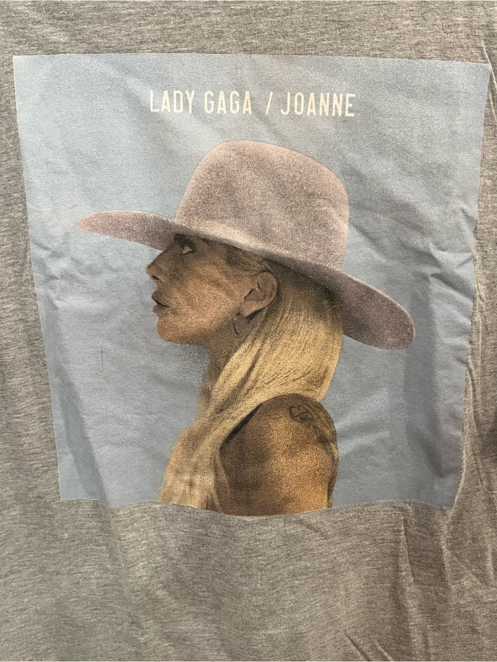 Lady Gaga / Joanne Graphic Short Sleeve Tee - Heather Gray